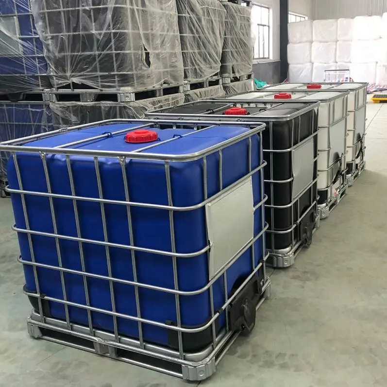 Hóa Chất Nhiên Liệu Lỏng Ibc Xe Tăng Lưu Trữ Vuông 1000L Thép Không Gỉ Ibc Lưu Trữ Xe Tăng Container