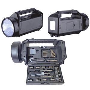 Custom Plastic <b>Flashlight</b> Toolbox Set <b>LED</b> Light-Modern Style Tool Kit DIY Projects Outdoor Activities Promotional Household - Product Image 4