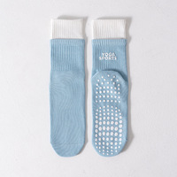 Chaussettes de Pilates personnalisées en demi-éponge à double revers, respirantes, de qualité supérieure, pour femmes, pour le yoga