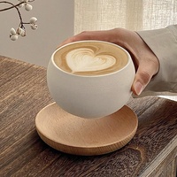 Vintage Mattierte Steinmuster-Kaffeetasse im Japanischen Stil für Latte, Cappuccino und Nachmittagstee