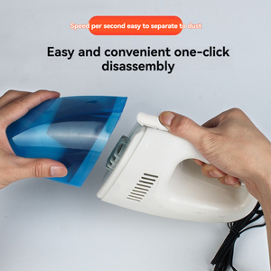 Nouvel <span class=keywords><strong>aspirateur</strong></span> de voiture miniature portable à double usage, humide et sec, avec une puissance d'aspiration super puissante, doté d'un design bleu et blanc - Product Image 3