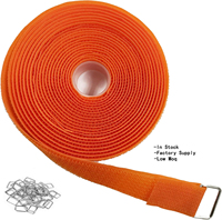 Sangles de fixation de câbles réglables et réutilisables Orangel avec boucles, à découper sur mesure, en stock usine, vente chaude