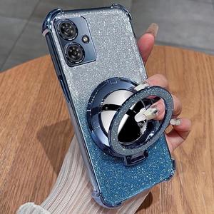 Funda para Teléfono Motorola Edge 50 Fusion, Funda Protectora Antigolpes con Purpurina y Soporte para <span class=keywords><strong>Moto</strong></span> G84 G64 G54 - Product Image 3