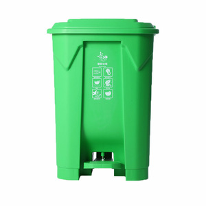 <b>Large</b> size foot-operated recycling bin for kitchen, household, and commercial use; foot-operated, sanitation, storage, - Product Image 1