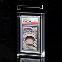 Support de Présentation de Cartes Gradées en Acrylique Poli Diamant 8mm pour PSA BGS CGC Beckett TCG – Présentoir de Bureau