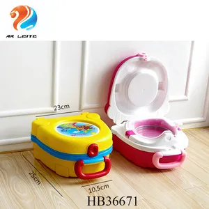 Eco Friendly Cute Children Kids Plastic Folding Potty Cover Baby Portable Toilet Trainer Potty Training Seat für reise