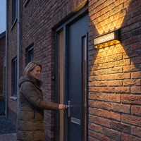Applique murale extérieure simple et moderne, étanche, en aluminium, pour allée, entrée, jardin, balcon, terrasse, lampe murale LED extérieure