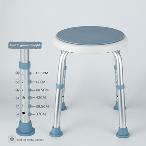 Chaise de <span class=keywords><strong>bain</strong></span> en alliage d'aluminium, réglable en hauteur, imperméable, pivotante à 360 degrés, siège de douche, capacité de charge de 100 kg, équipement de sécurité pour la salle de <span class=keywords><strong>bain</strong></span> - Product Image 2