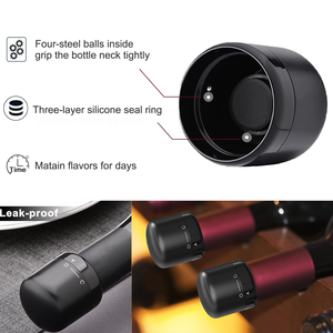 Nouveau Bouchon de Bouteille de Vin au Design Moderne en Silicone Noir – Idéal pour les Mariages, les Bars et la Maison – Bouchon de Bouteille de Whisky - Product Image 4
