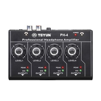 Bgteyun — mélangeur Audio numérique PH4, 4 canaux, casque, contrôleur de téléphone portable, ordinateur DJ/console audio