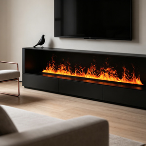 Cheminée électrique murale décorative Inno-Fire de 72 pouces avec télécommande pour la maison - Product Image 2