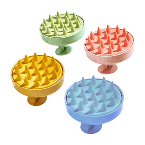 Scalp Massage Hair <b>Brush</b> <b>Round</b> Plastic For Home Bathing Hair Care Kids Use - Product Image 5