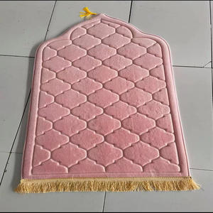 Embossed <strong>Turkish</strong> Modern Cushioned, Dubai Foldable Muslim Fluffy Prayer Mat Portable Prayer <strong>Rugs</strong> Mats for Muslim/ - Product Image 5