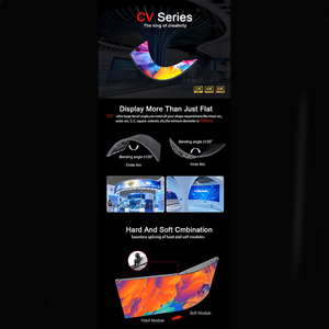 HD trong nhà p1.86 mô-đun mềm cong Bảng điều khiển hiển thị <span class=keywords><strong>LED</strong></span> linh hoạt cho hoạt hình & đồ họa cho màn hình CHÀO MỪNG - Product Image 2