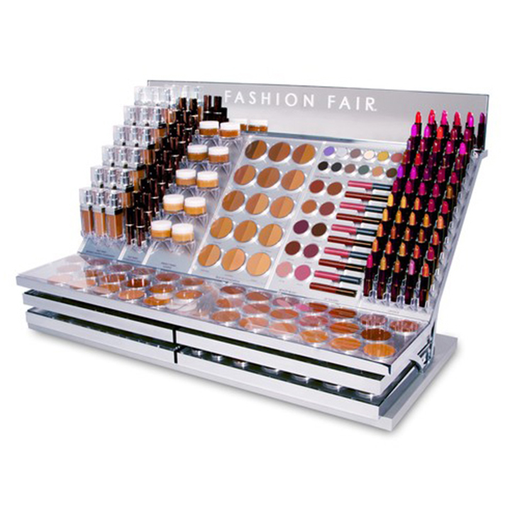 Индивидуальная розничная продажа косметических магазинов, дизайнерская мебель, акриловая витрина для макияжа, стойка
