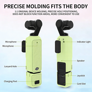 Funda de Silicona para DJI Osmo Pocket 3, Carcasa Protectora Resistente a Arañazos para DJI OSMO Pocket 3, Accesorios Portátiles - Product Image 4