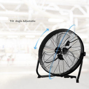 20 Inch 140W Aluminum Blade <strong>U</strong> Shape Base Industrial Metal Floor <strong>Fan</strong> - Product Image 4