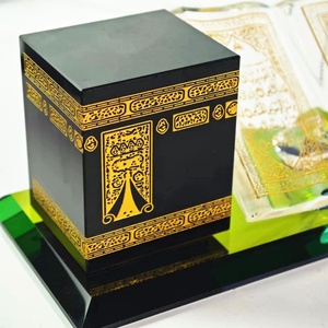 Best-selling gold, black, <b>silver</b> Eid Muslim Islamic crystal glass decorations for display and baking cake decoration - Product Image 5