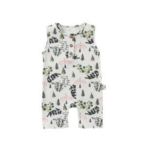 ชุดรอมเปอร์เด็กแรกเกิดแบบไม่มีแขน ปิดด้วยกระดุมสองแถว ผ้าฝ้าย ปิดสะโพก สำหรับเด็กทารก 男女兼用 - Product Image 5