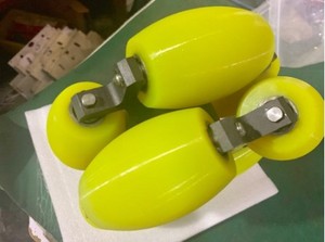 Capacidade de carga 200kg 8 polegadas 203mm Omnidirectional roda industrial resistente <span class=keywords><strong>Omni</strong></span> roda mecânica NW203C - Product Image 3