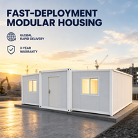 Maisonnette préfabriquée isolée élégante, maison modulaire en conteneur, abri de jardin portable, studio, villa d'hôtes, chambre