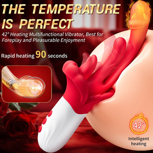 Vibrador con Simulación de Lengua, Multifrecuencia, con Calor, Triple Estimulación, Juguete Sexual para Mujeres - Product Image 5