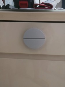 Minimalist Solid Brass Split Round &amp; Half Moon Furniture Handle for Wardrobe Cabinet Drawer - Product Image 3