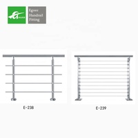 Modernes Design Outdoor Edelstahl-Handläufe und Geländer Zubehör Balustraden für Treppen im Angebot