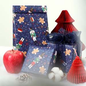 Fábrica al por mayor de silicona recubierta desechable 50x70cm papel de regalo de Navidad 6 piezas embalaje personalizado - Product Image 2