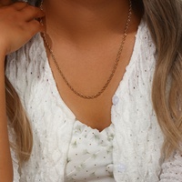 Bijoux de mode imperméables, collier en chaîne torsadée en or 18 carats 2/3/5/8 mm, collier en chaîne torsadée en acier inoxydable pour femmes et hommes
