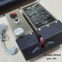 Affûteur de couteaux électrique en céramique grande taille avec grain moyen, équipement professionnel pour la restauration
