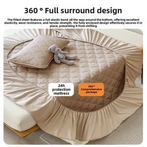 2026New Printed Luxury <strong>Bed</strong> Mat Mahjong Grade All-Season Microfiber Fabrics Full Wrap Non-Slip <strong>Bed</strong> <strong>Cover</strong> Set - Product Image 2