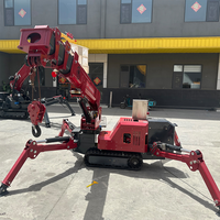 Grue araignée Tonlita à télécommande, 1,5 tonne, 6,5 m, équipement de levage sur chenilles, prix usine