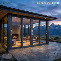 Fenêtres coulissantes en aluminium sur mesure avec moustiquaire durable intégrée pour balcon et terrasse