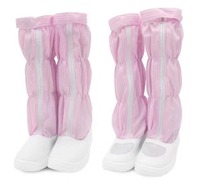 Bottes longues de salle blanche autoclavables résistantes aux hautes températures, semelle épaisse et souple, antidérapantes, en toile, unisexe, été, printemps, automne
