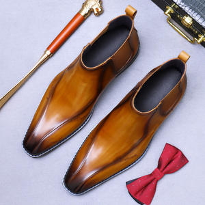 Botas de Tobillo con Cordones para Hombre, de Alta Calidad, con Suela Gruesa, Forro de Piel Genuina, Antideslizantes, Desodorantes, Siempre a la Moda - Product Image 2