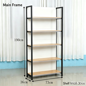 Étagères de présentation métalliques double face robustes JCL, capacité 50 kg/étagère, prix de gros usine pour hôpitaux et supermarchés - Product Image 4