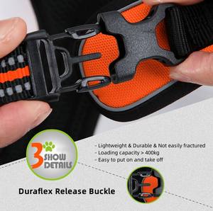 トゥルーラブ 即納 おしゃれなナイロン製丈夫な犬用ハーネス 反射素材入り 通気性のあるパッド入りトレーニングベスト 高級ペット用品 - Product Image 5