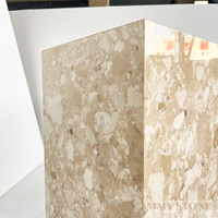 Table d'appoint moderne en marbre naturel coloré Cammy Stone pour café, thé, salle à manger, salle de bain, extérieur, appartement, villa, manoir, hôtel