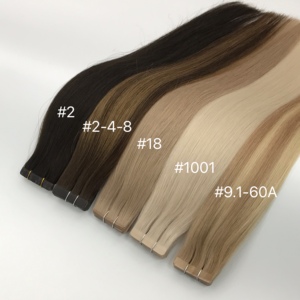 ผมต่อแบบเทป PU ผมแท้ 100% เกรดเวอร์จิ้น ตรงสลวย แบบดับเบิ้ลดรอน ขายส่ง - Product Image 6