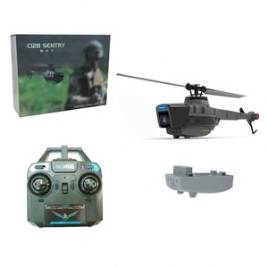 Drone <span class=keywords><strong>hélicoptère</strong></span> miniature Black Hornet avec caméra Wifi 1080P, modèle de chasseur à réaction RC C128, prêt à voler - Product Image 1