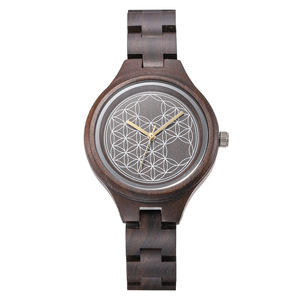 นาฬิกาไม้สไตล์เรโทรลำลอง สายไม้ - Product Image 6