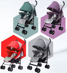 Vente en gros de mini poussette pour bébé de qualité supérieure <span class=keywords><strong>parapluie</strong></span> buggy moderne léger 2-en-1 cadre en alliage pliable et portable à baldaquin extensible - Product Image 4