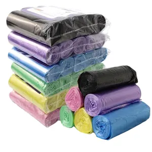 Custom Disposable Small Medium Size Colored Plastic Pe Garbage Waste Bag Trash Storage Bags PE Waste Bag