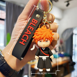 4 Llaveros de PVC de Anime <span class=keywords><strong>Bleach</strong></span> de Alta Calidad con Nuevo Diseño para Decoración de Mochilas Escolares - Product Image 3
