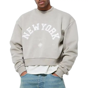 Fabricante de Ropa, Sudadera Corta Estilo Urbano para Hombre, 100% Algodón, Sudadera con Estampado 3D, Sudadera Corta con Diseño Gráfico para Hombre - Product Image 1