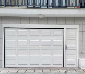 Porte de <span class=keywords><strong>garage</strong></span> résidentielle en alliage d'aluminium sur mesure pour villa, télécommandée, antivol, options de type basculant et de type enroulable - Product Image 2