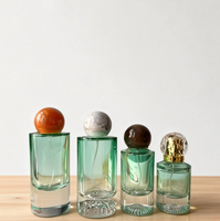 Flacon pulvérisateur de parfum en verre givré vide pour cosmétiques et soins de la peau, 30ml 50ml 100ml, avec bouchon, personnalisable avec logo d'usine et impression sérigraphique