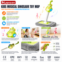 Jouets de ménage KZHM pour enfants, balai, activité parent-enfant, jouets de jeu d'imitation, jouets éducatifs Montessori pour tout-petits avec sons et lumières
