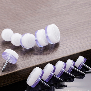 Glissières de meubles blanches en nylon pour <span class=keywords><strong>chaises</strong></span>, patins ronds en plastique pour <span class=keywords><strong>pieds</strong></span> de table, protecteurs de sols en <span class=keywords><strong>bois</strong></span> - Product Image 5